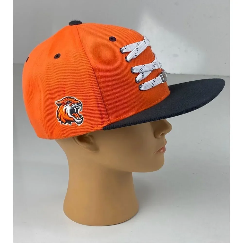 Zephyr Lacer Collection Headwear Snapback Hat Cap Adult One Size Orange Black BL